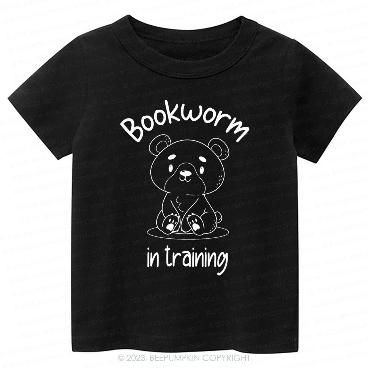 Bookworm In Training Bear Kids Shirt
