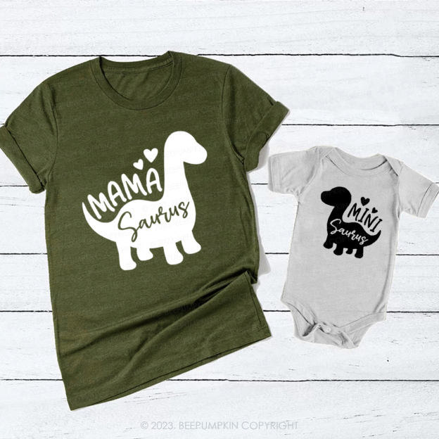 Dinosaur Silhouette T-Shirts For Mom&Me