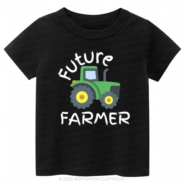Future Farmer Cute Tractor Kids Shirt