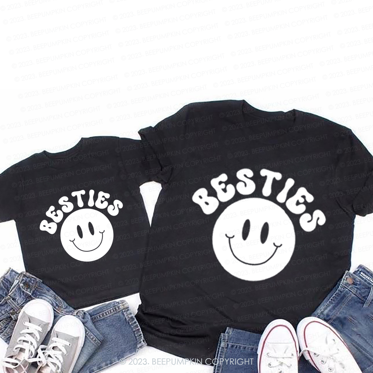 Mom And Me Besties T-Shirts For Mom&Me