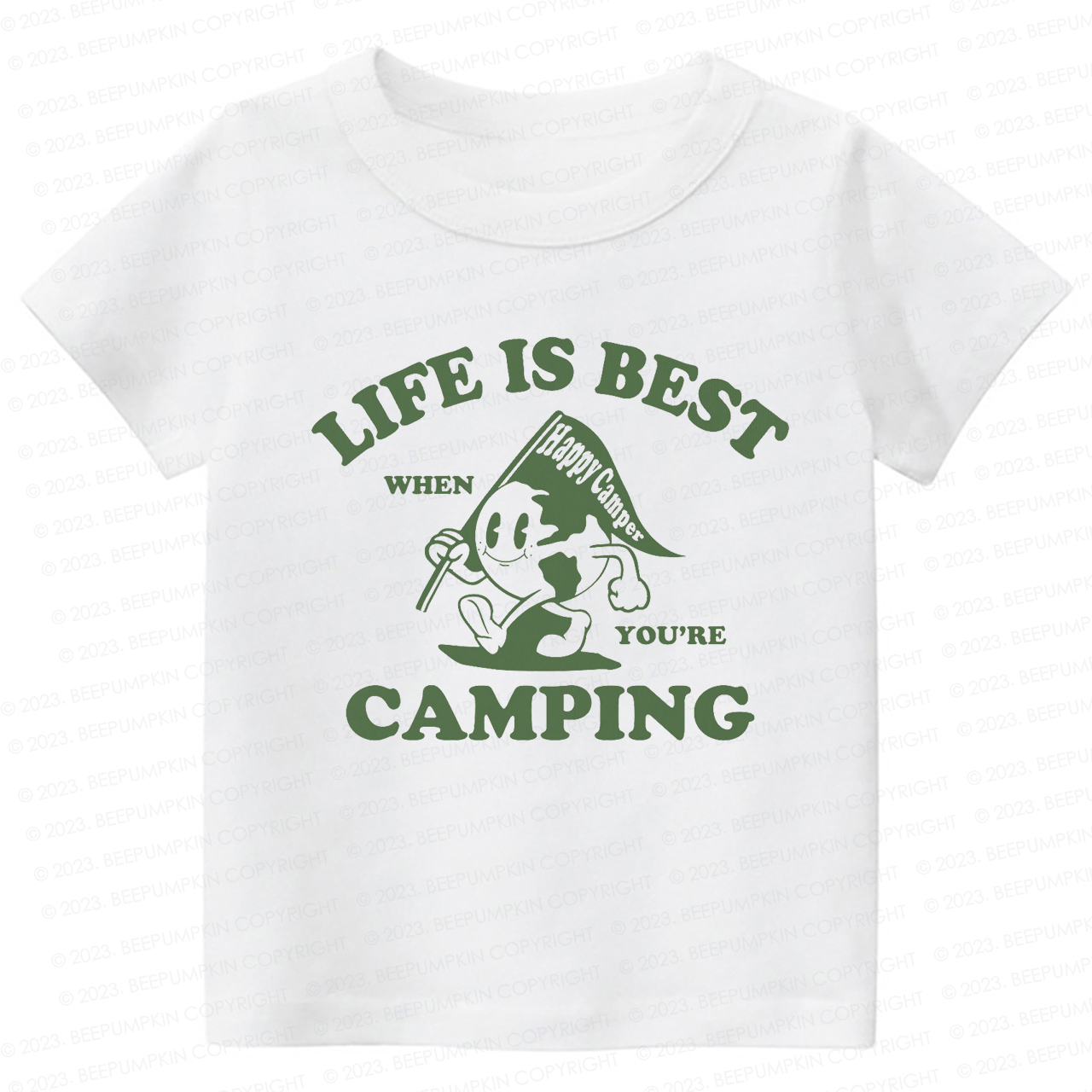 Life Is Best When You're Camping Kids Shirt