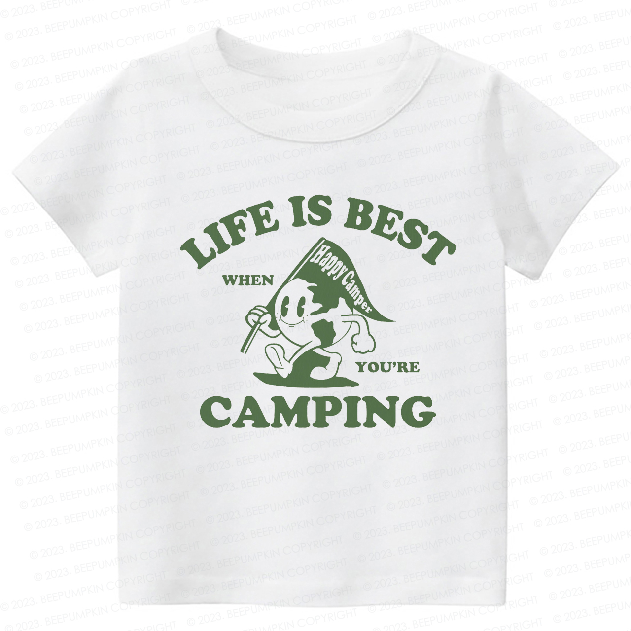 Life Is Best When You're Camping Kids Shirt