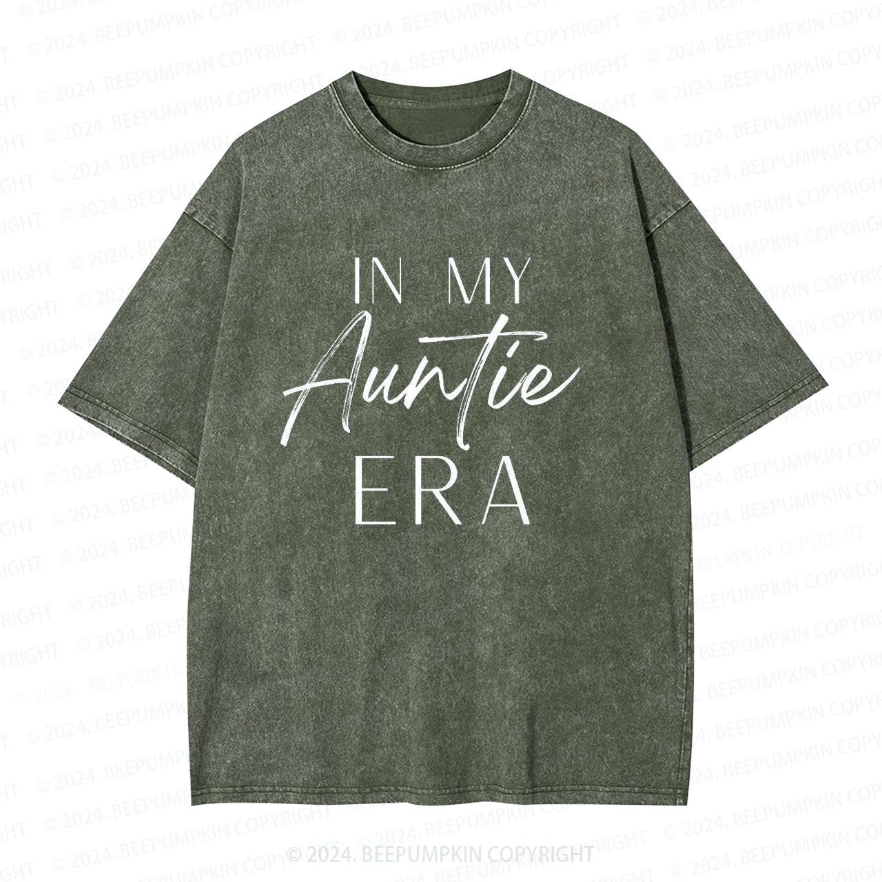 In My Auntie Era Aunt Washed Tees