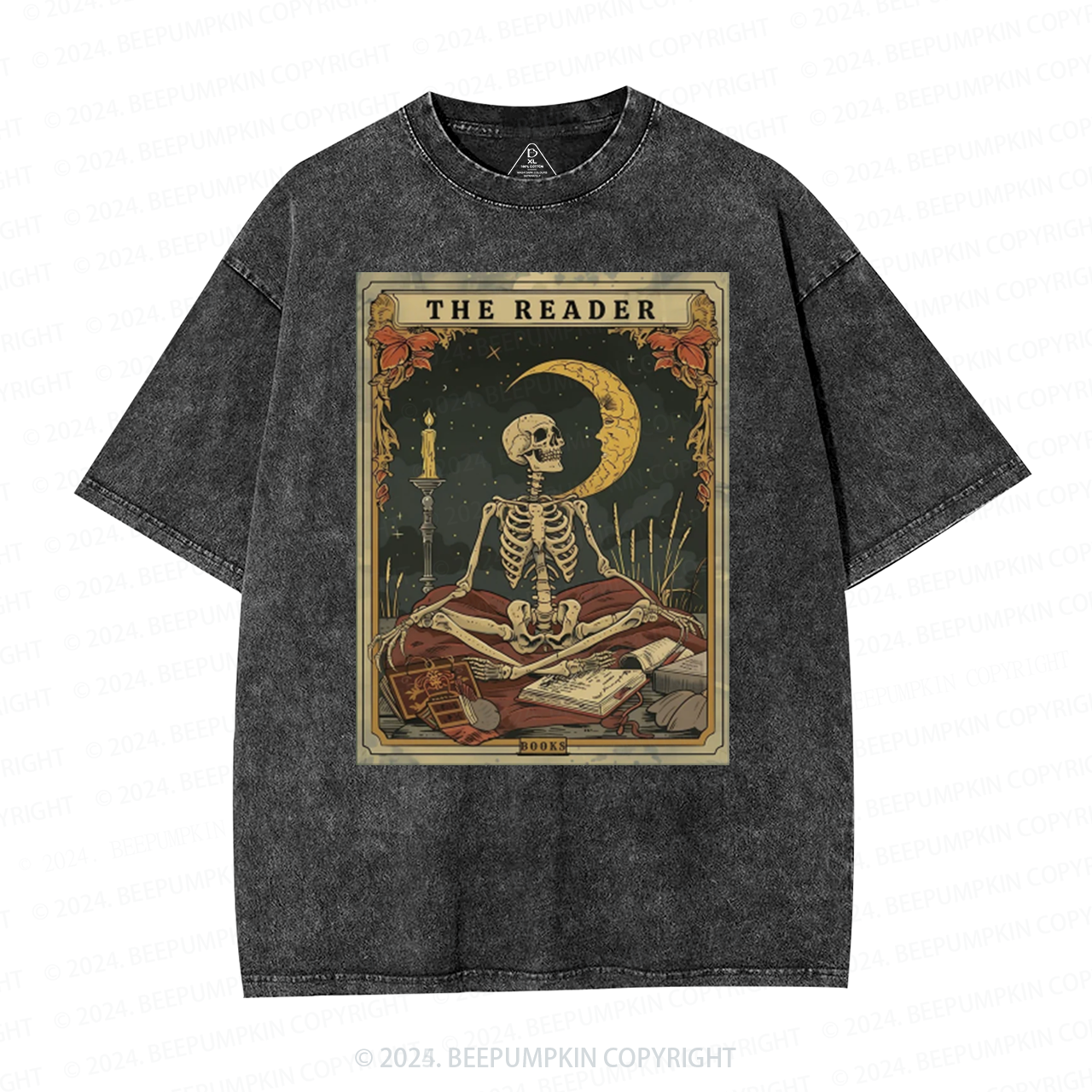 Personalized The Reader Tarot Card Mama Washed T-Shirts