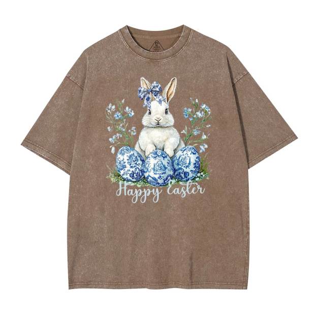 Grand Millennial Easter Mama Washed T-Shirts