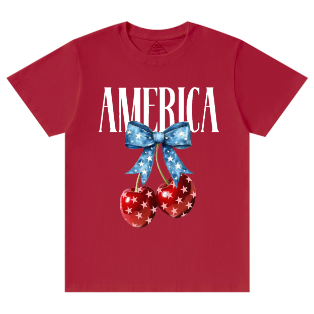 American Flag Cherry Mama T-Shirts