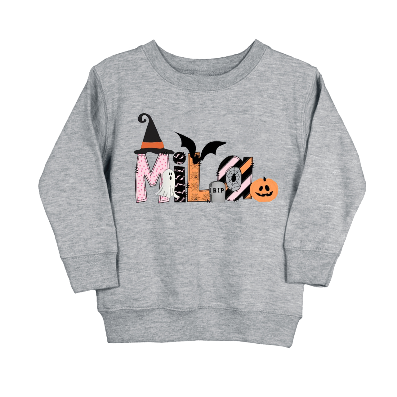 Personalized Halloween Name Kids Sweatshirt