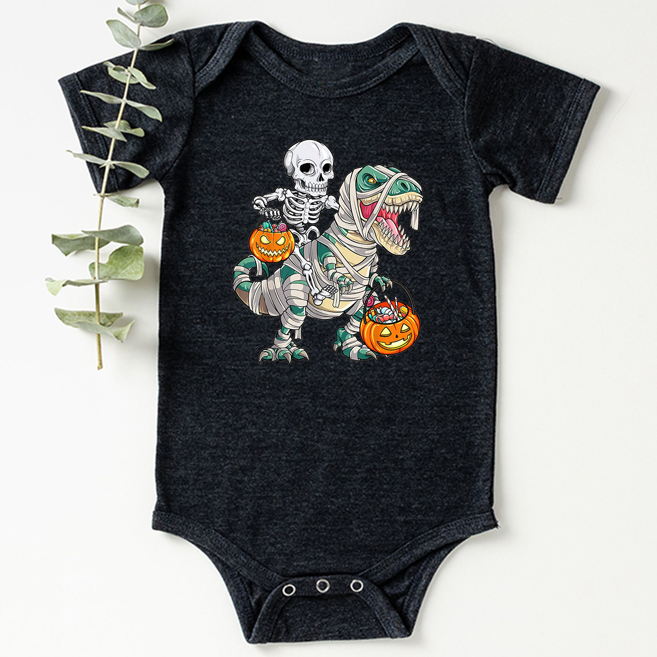 Spooky Saurus Halloween Bodysuit For Baby