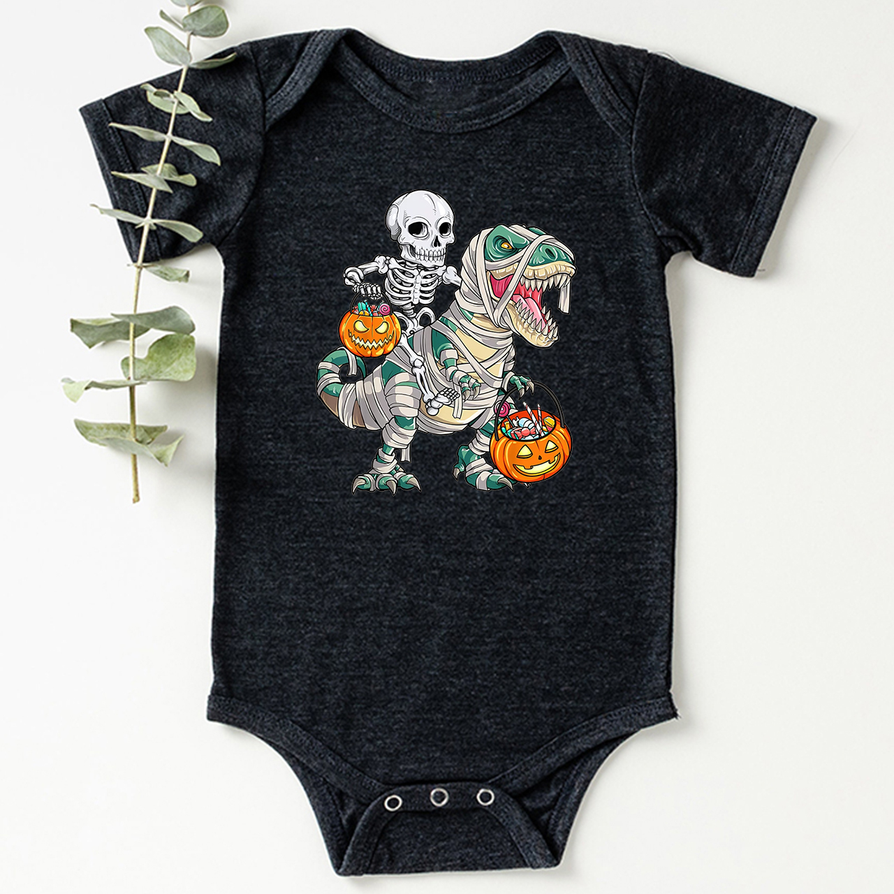 Spooky Saurus Halloween Bodysuit For Baby