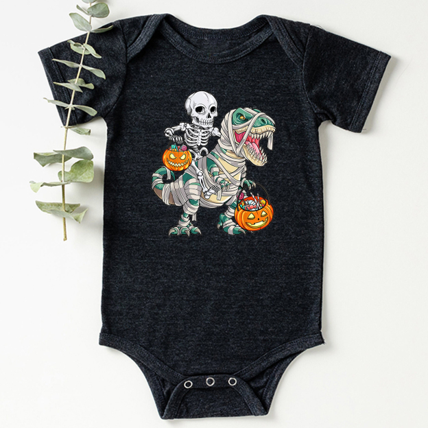 Spooky Saurus Halloween Bodysuit For Baby