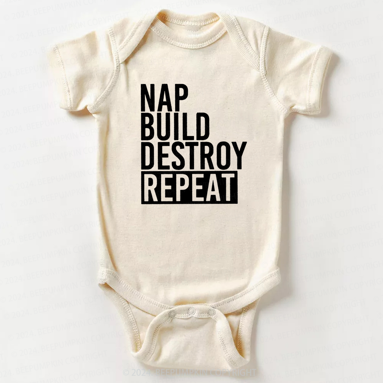 Nap Build Destroy Repeat Bodysuit For Baby 7