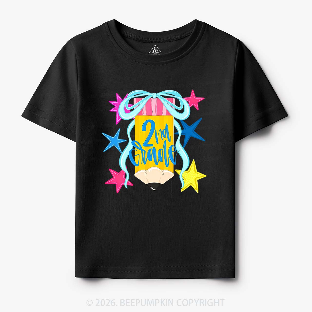 Sparkly Grade Star Pencil Back to School Toddler&Kid's Tees