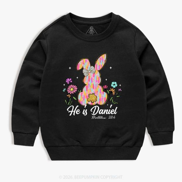 Risen In Bloom Faith & Flowers Kid's Sweatshirt
