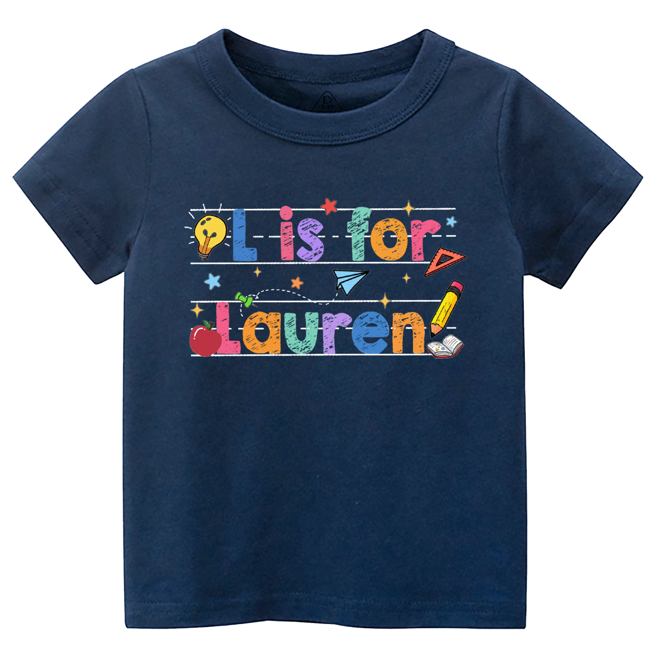 Personalized Kids Crayon Name Toddler&Kid's Tees Beepumpkin 