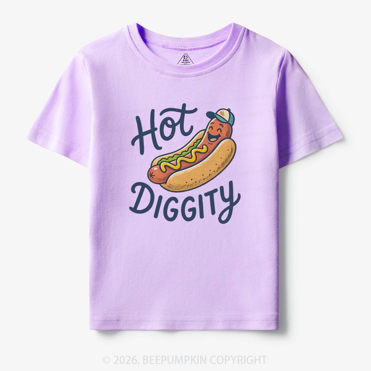 Hot Diggity Funny Hot Dog Retro Toddler&Kid's Tees