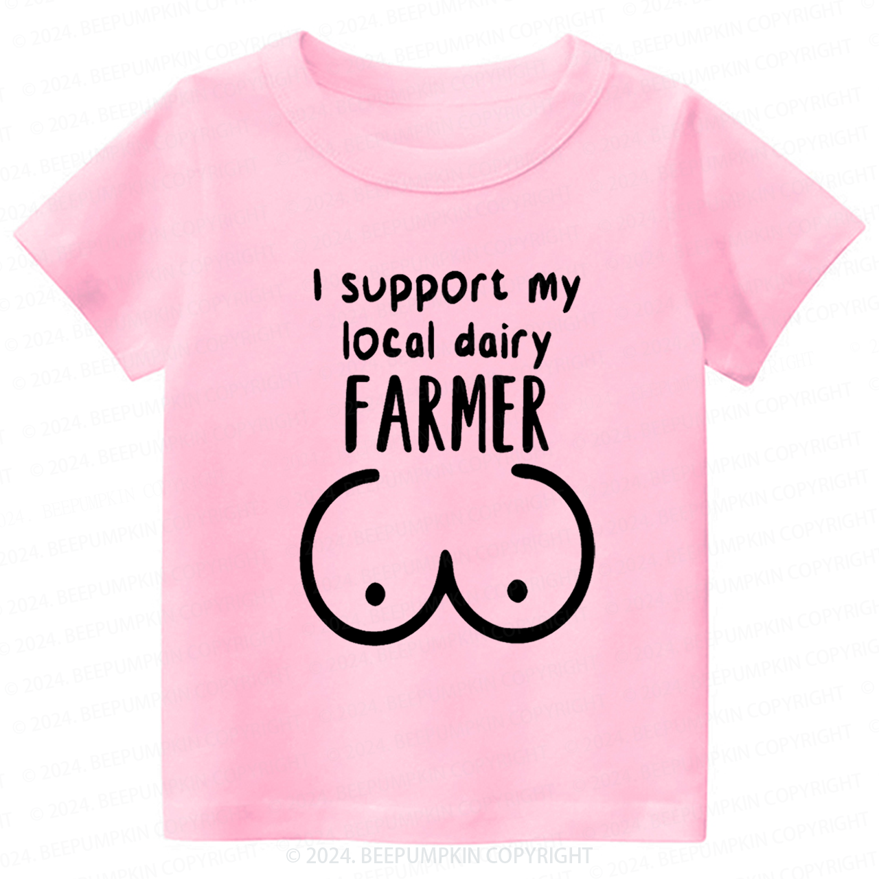 I Support My Local Dairy Toddler&Kids Tees 7