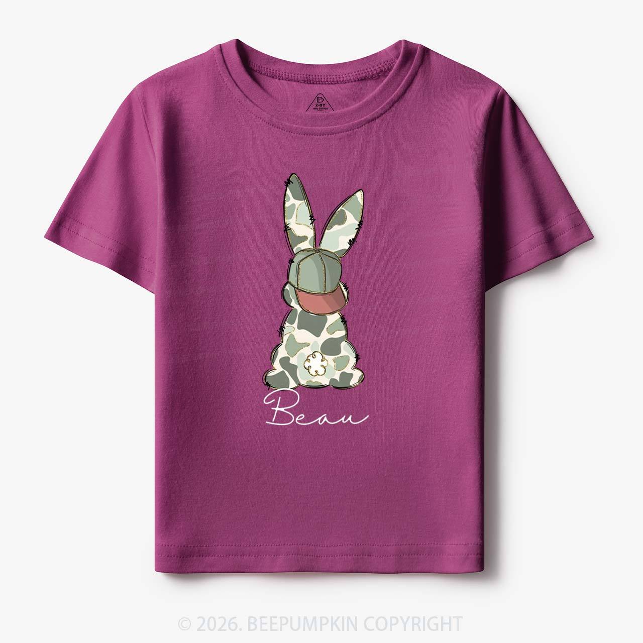 Personalized Floral Easter Bunny Toddler&Kid's Tees