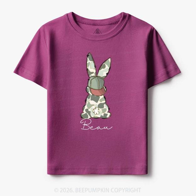 Personalized Floral Easter Bunny Toddler&Kid's Tees