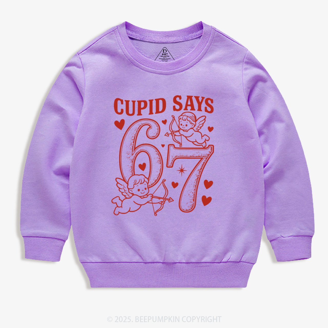 Cupid Days 67 Love Graphic Kid's Sweatshirt