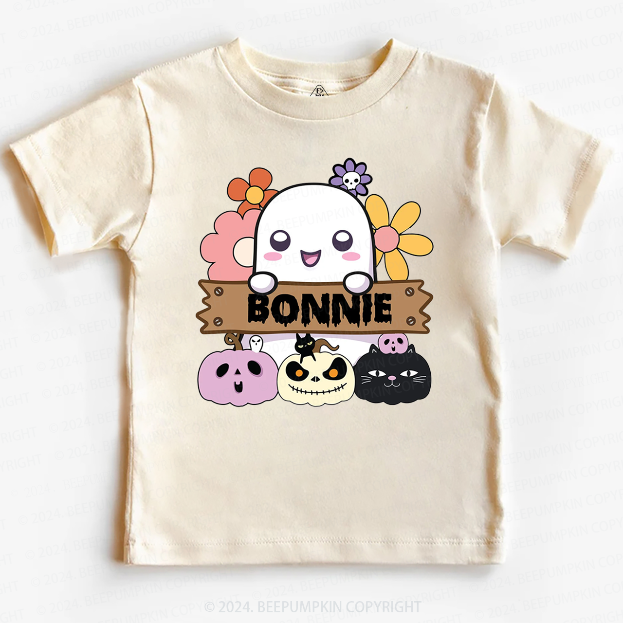 Personalized Halloween Pumpkin Toddler&Kids Tees 