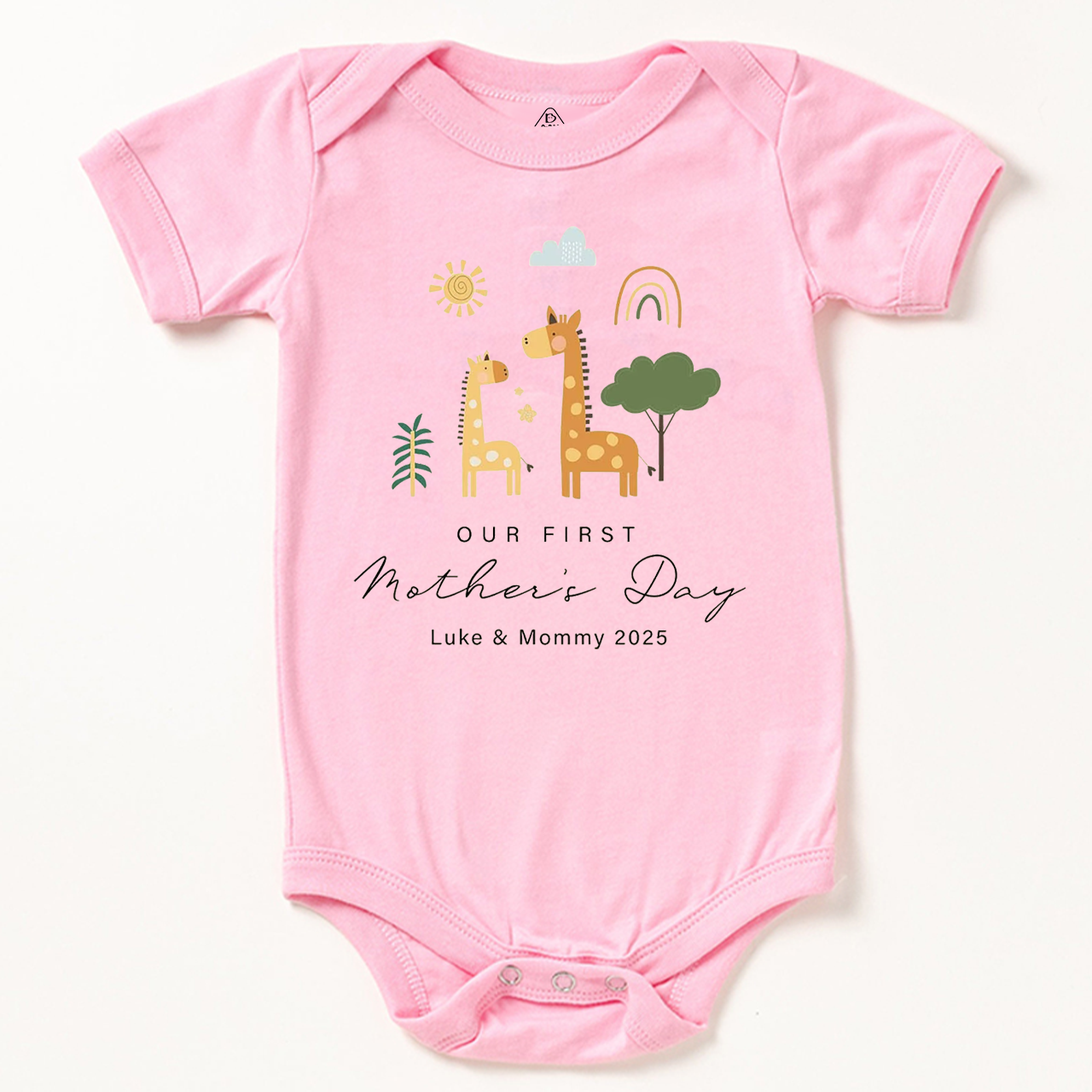 Personalized First Mother's Day Bodysuit Beepumpkin