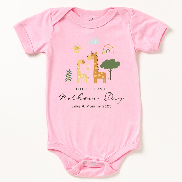 Personalized First Mother's Day Bodysuit Beepumpkin