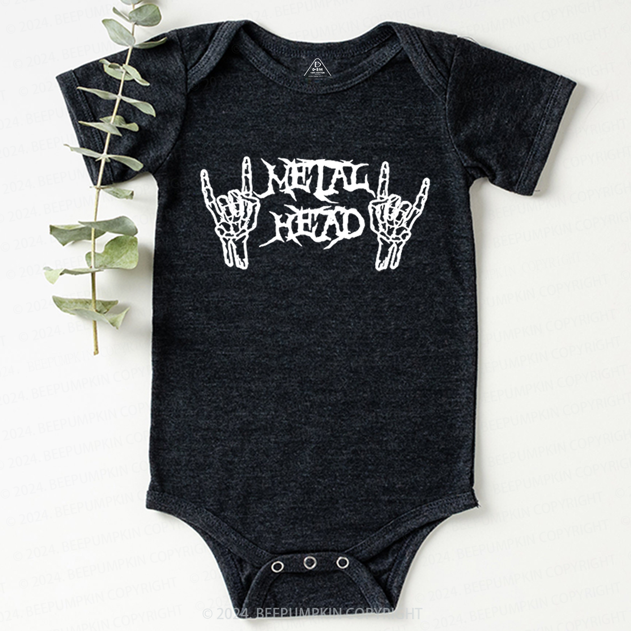 Metal Head Heavy Metal Baby Bodysuits 8
