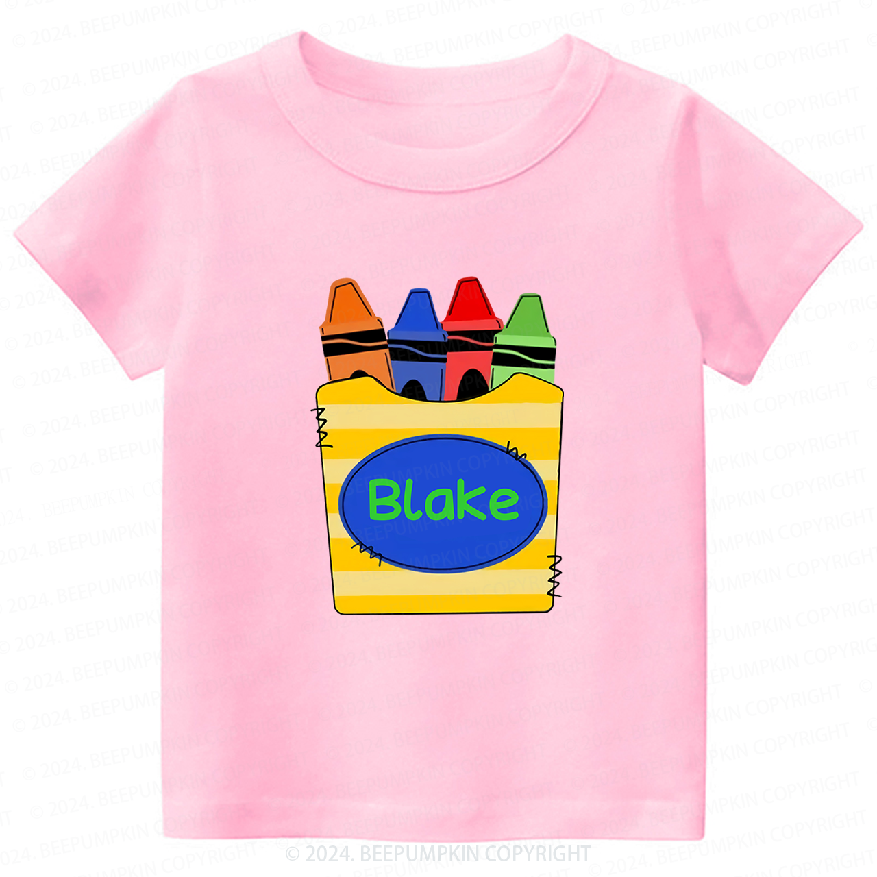 Personalized Boys Crayons Back To School T-shirt
