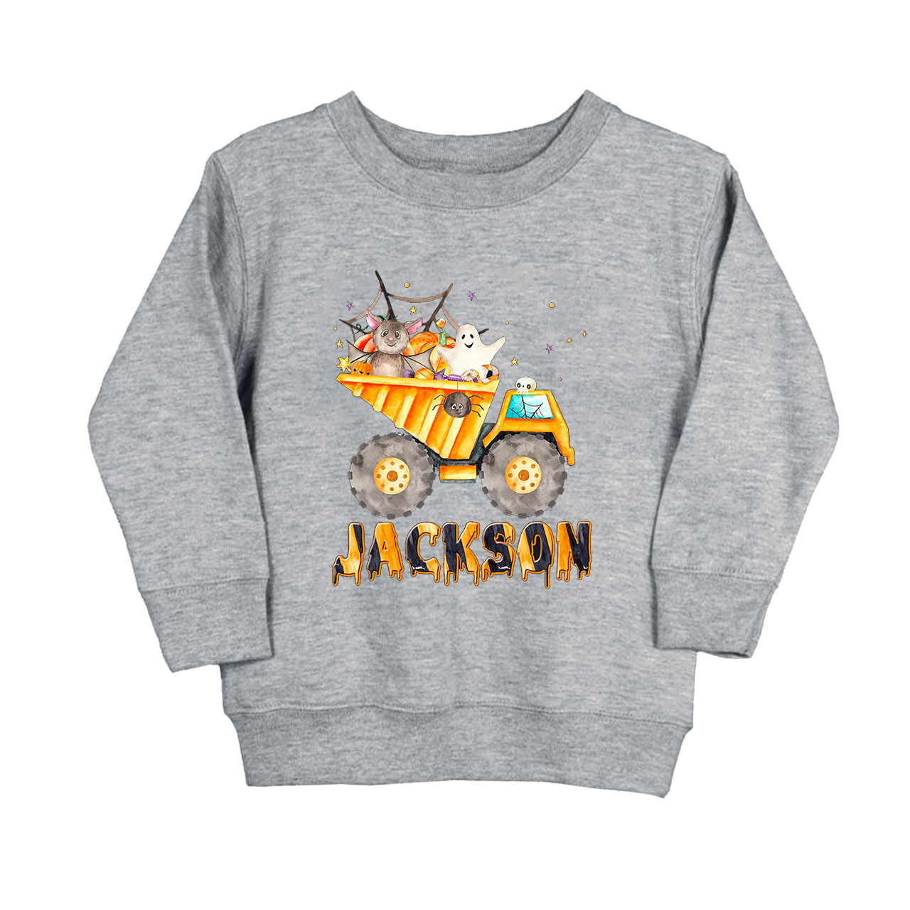 Personalized Dump Truck Kids Sweatshirt