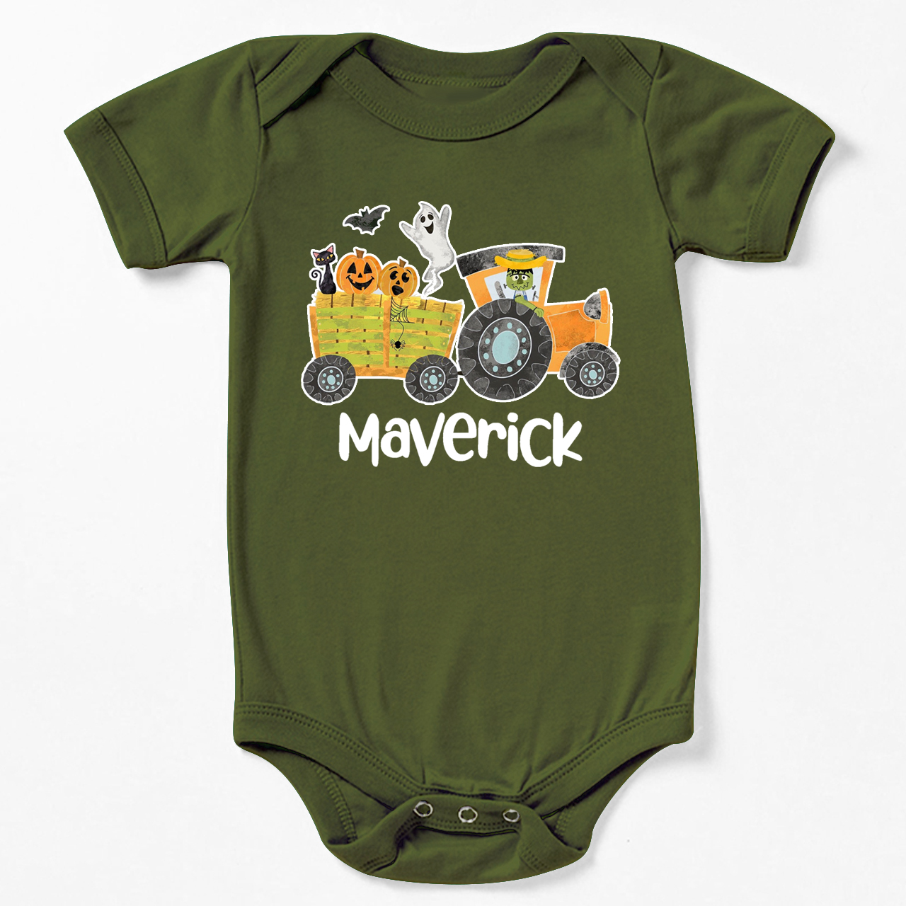 Personalized Cute Hayride Halloween Bodysuit For Baby