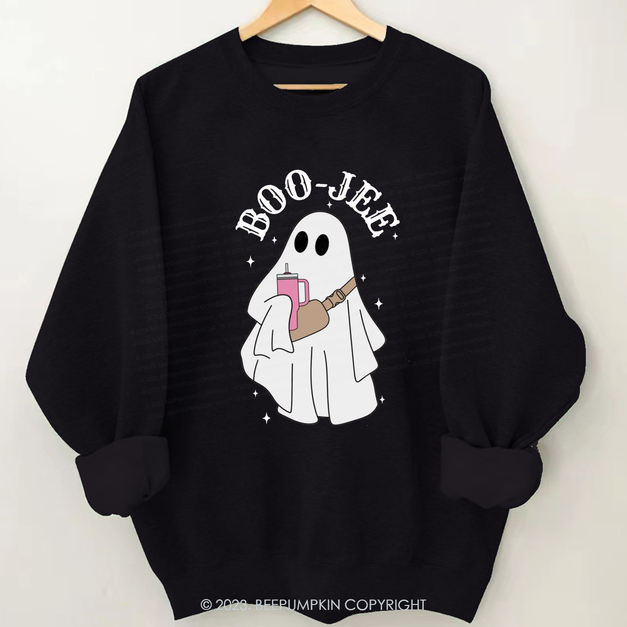 Boo Jee Halloween Ghost Sweatshirt Beepumpkin