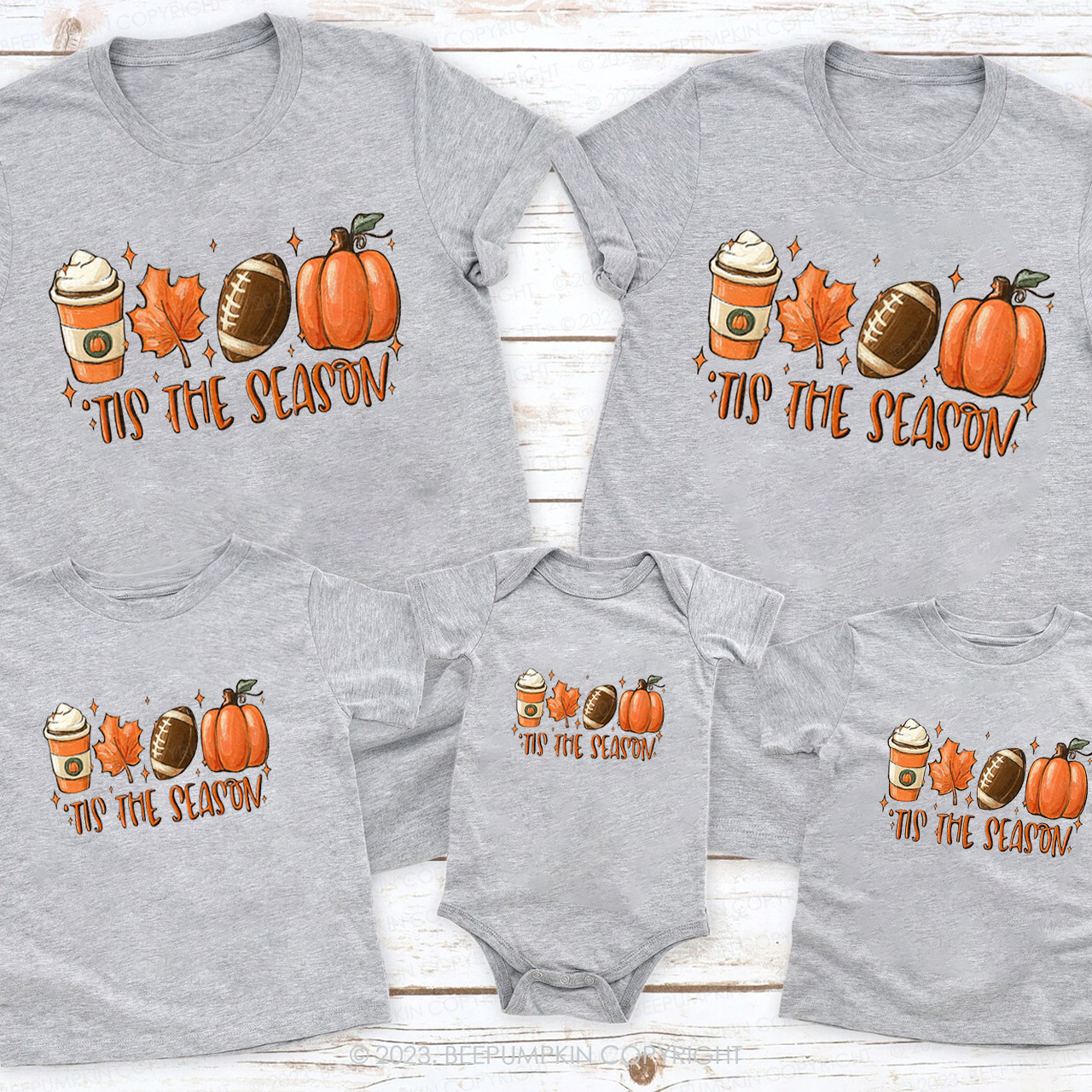 Thanksgiving This the Season Hot Coffee Family Shirts Beepumpkin