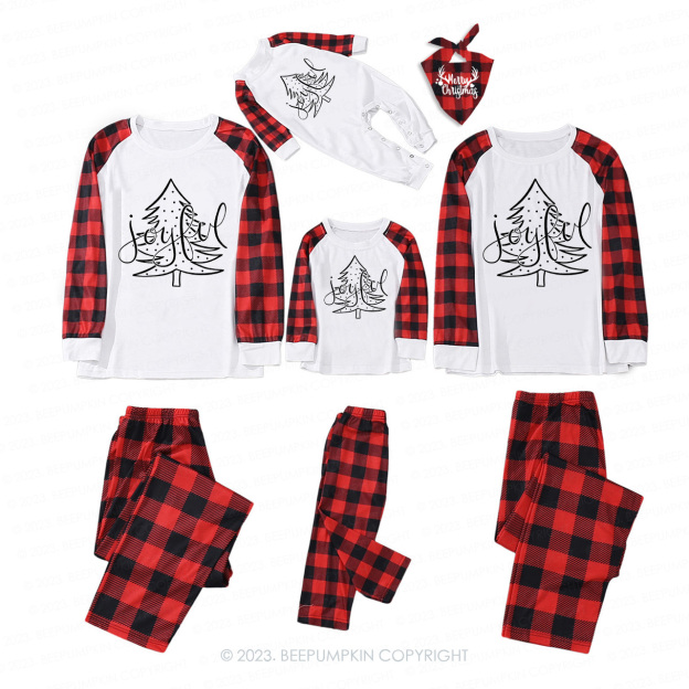 Merry And Bright Joyful Matching Pajamas For Family Beepumpkin
