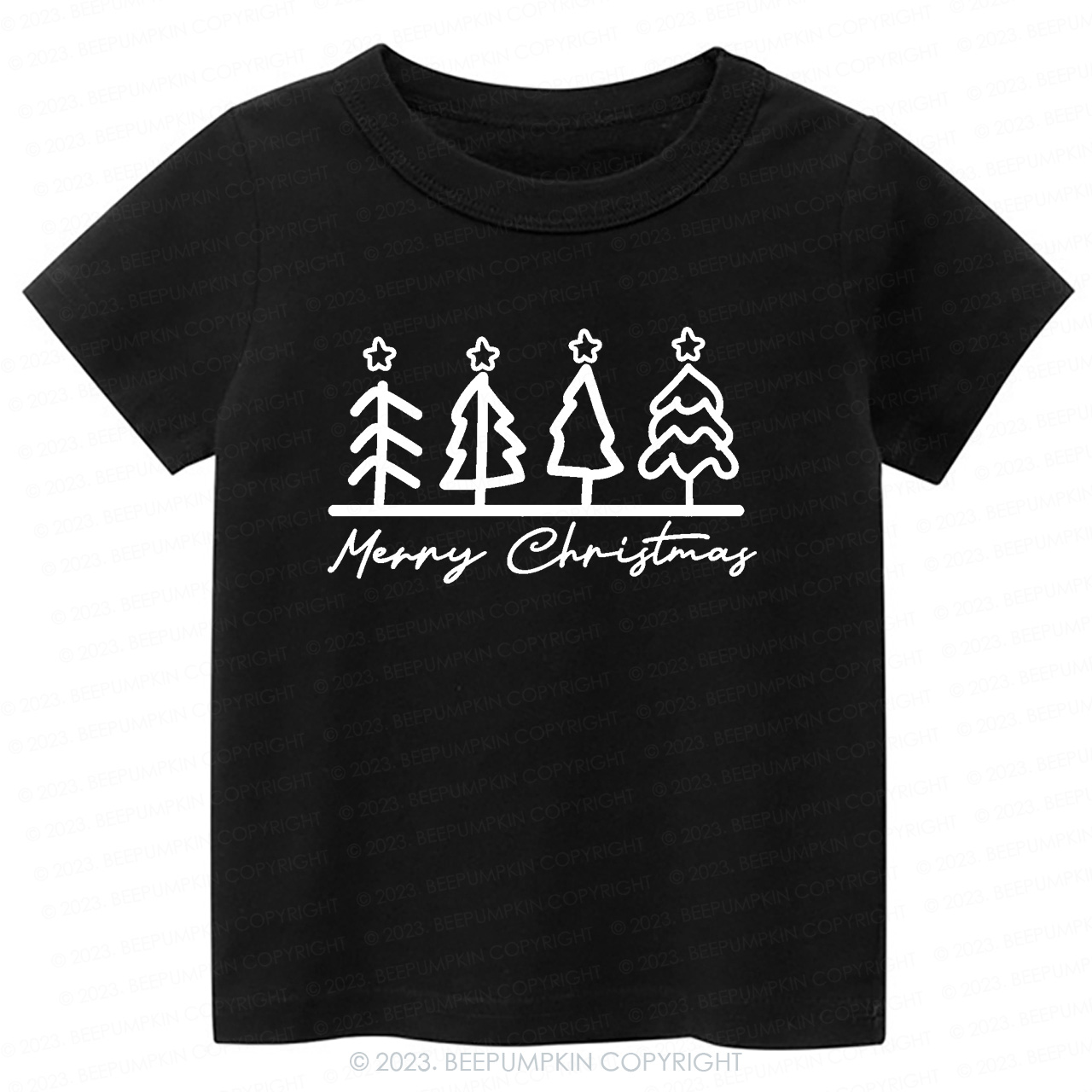 Natural Toddler Tee Christmas Tree Beepumpkin