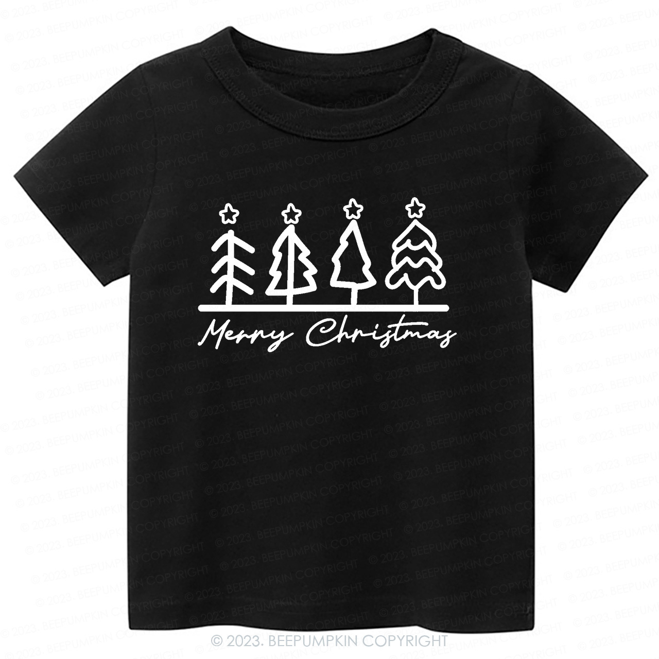Natural Toddler Tee Christmas Tree Beepumpkin