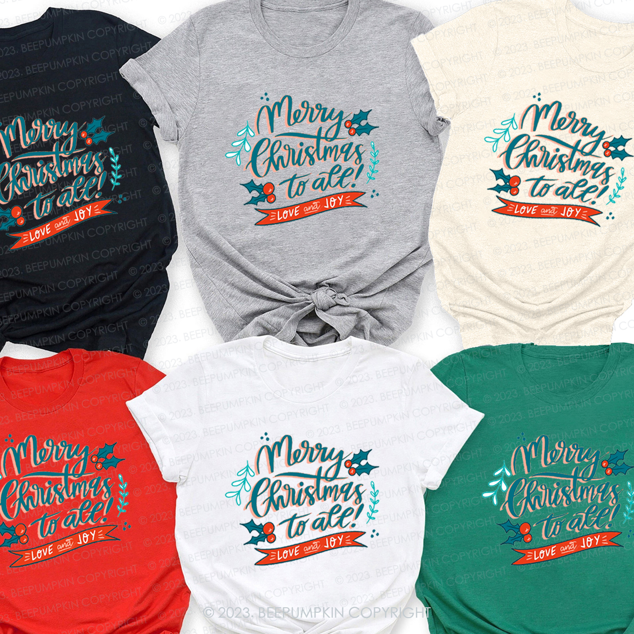 Marry Chirstmas to All Love and Joy Matching Shirt