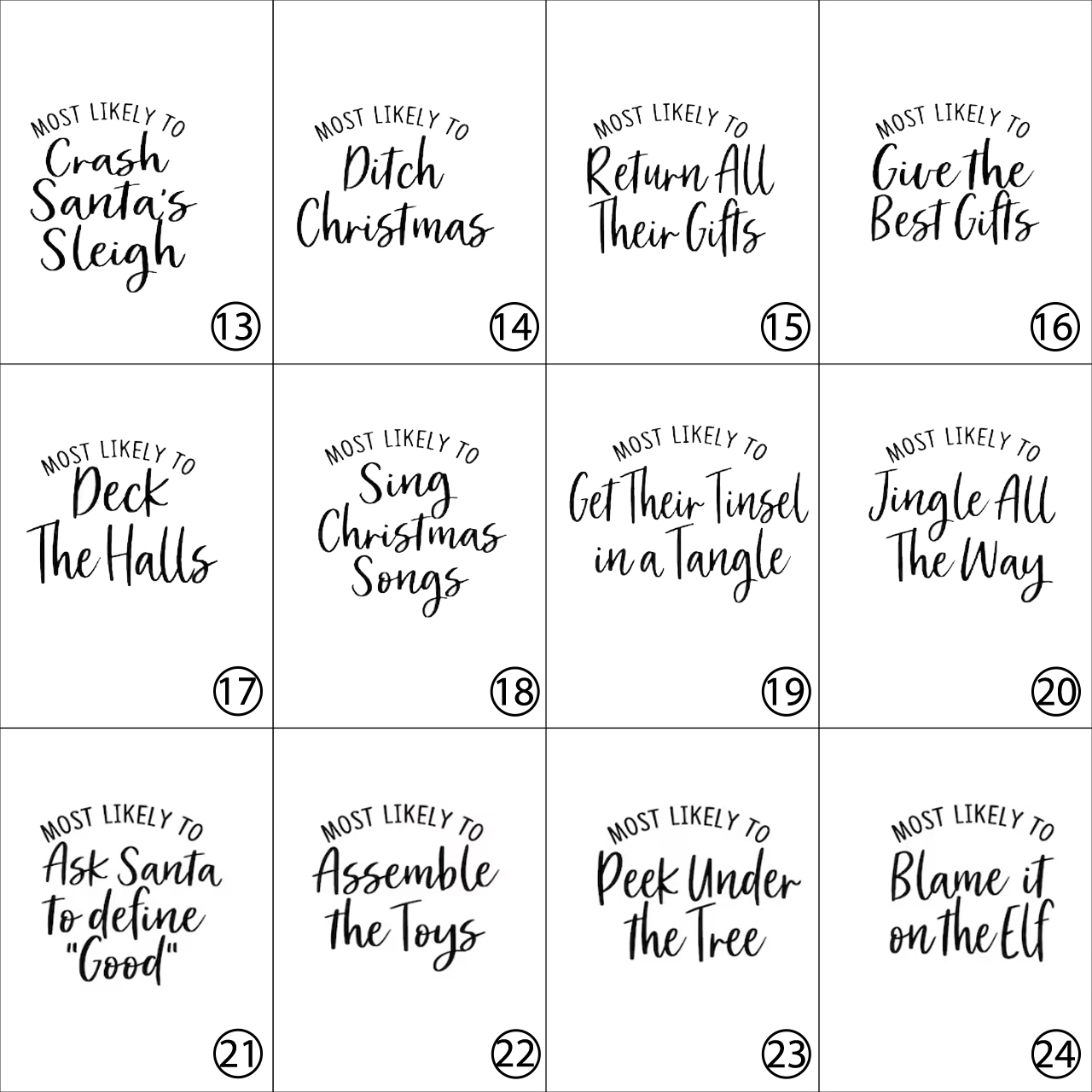 Most Likely To Funny Christmas Party Matching Pajamas