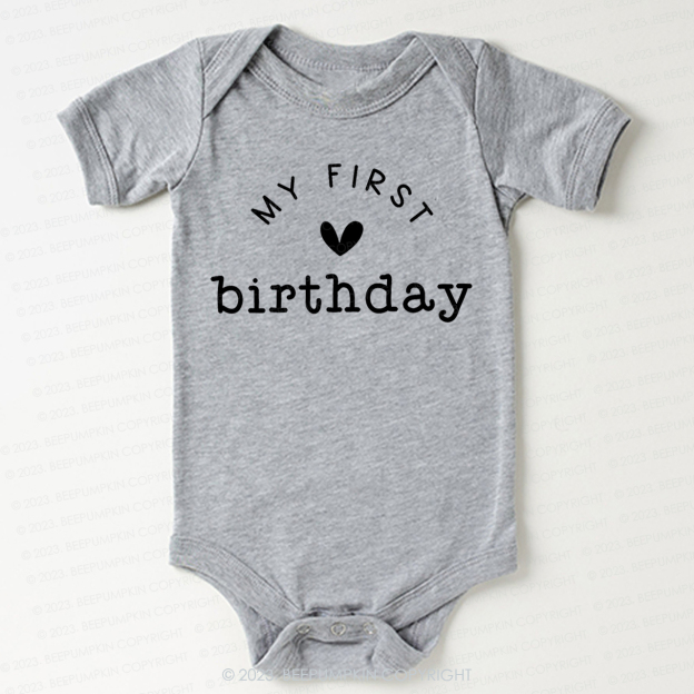 My First Birthday Bodysuit For Baby