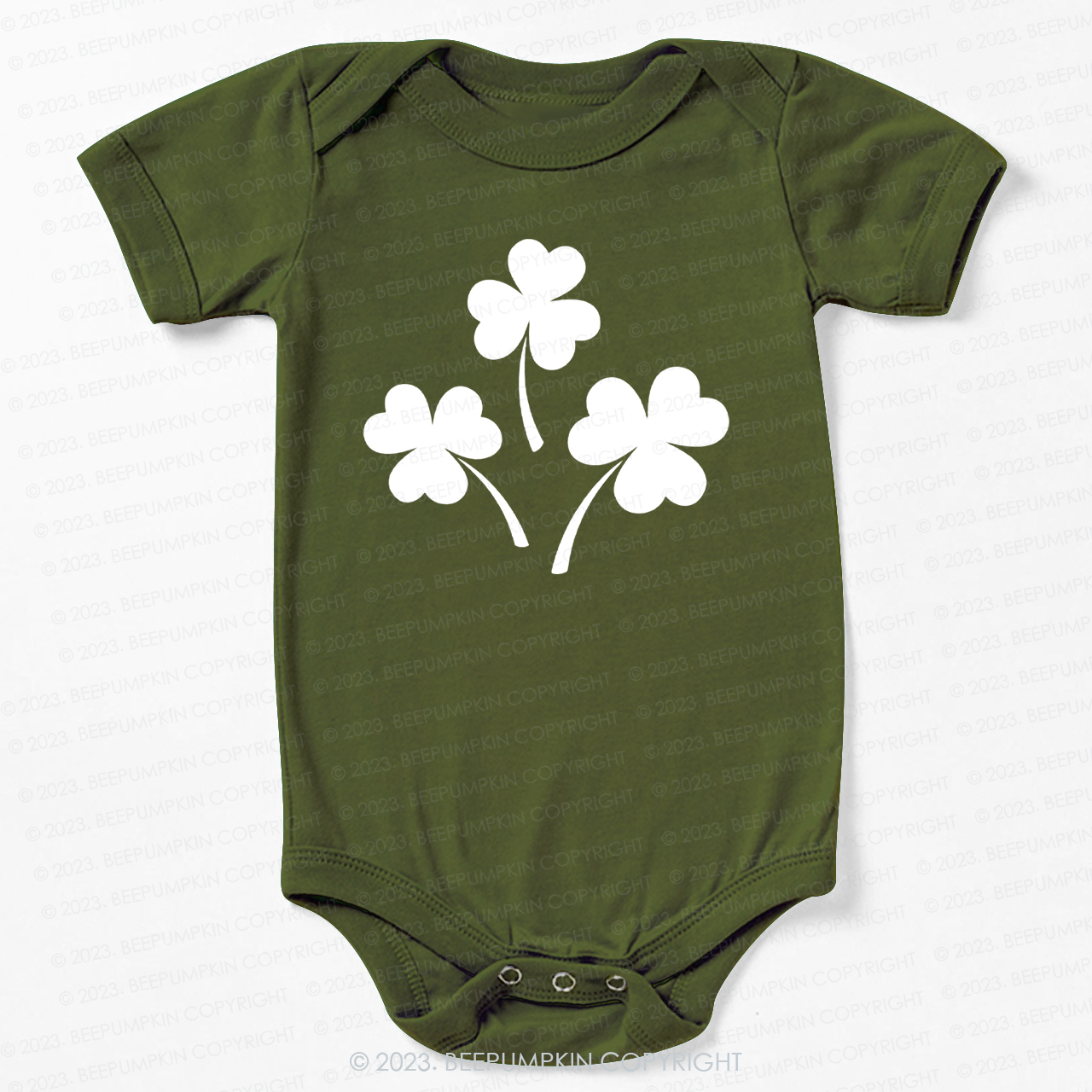 Shamrock St.Patricks Day Bodysuit For Baby