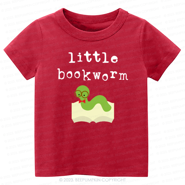 Little Bookworm Book Lovers Kids Shirt