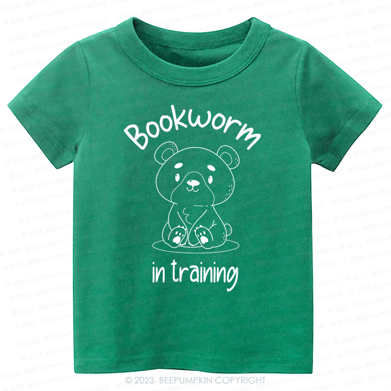 Bookworm In Training Bear Kids Shirt