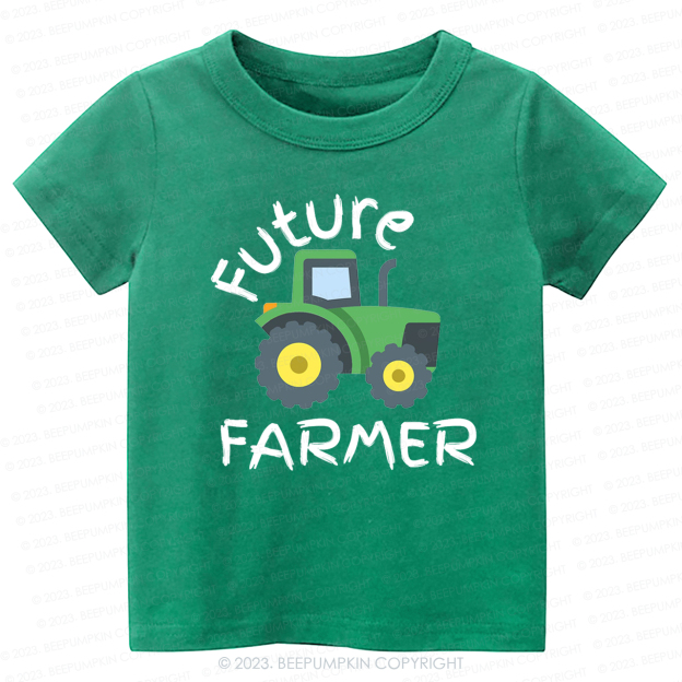 Future Farmer Cute Tractor Kids Shirt