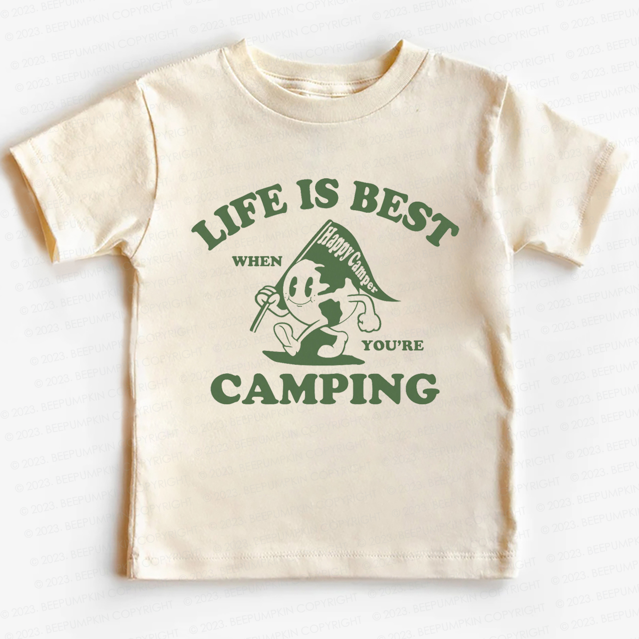 Life Is Best When You're Camping Kids Shirt