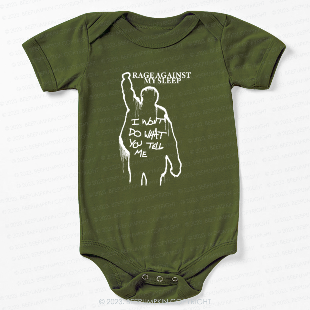 Rage Against My Sleep Bodysuit For Baby 7