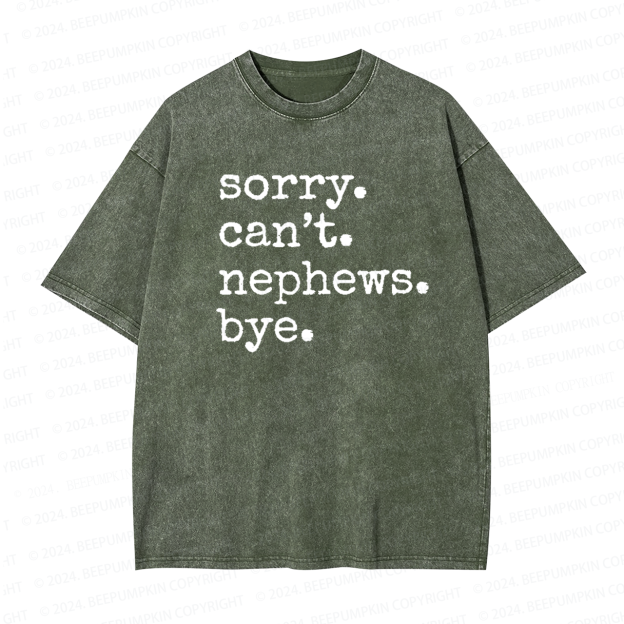 Aunt Nephew Niece Aunt Washed Tees