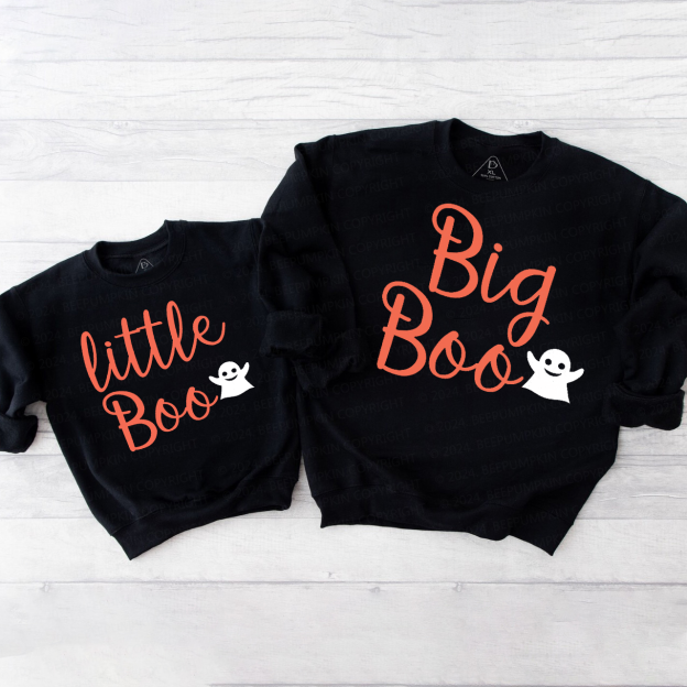 Glitter Halloween Boo Mom&Me Swetshirt