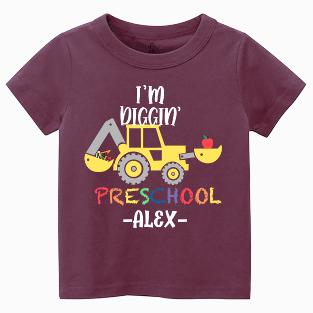 I'm Diggin' Personalized Preschool Shirt