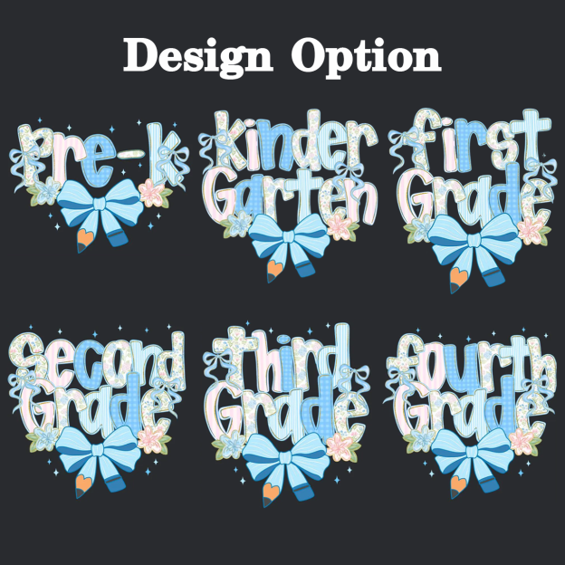  Personalized Floral Bundle Back To School Toddler&Kids Washed Tees