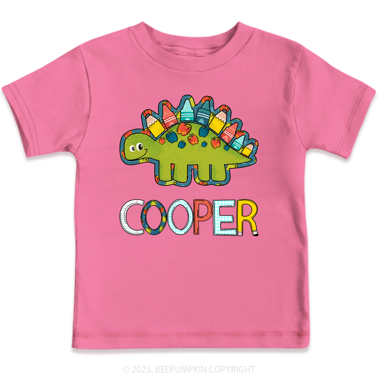 Personalized Back To School Dinosaur Kids Shirts