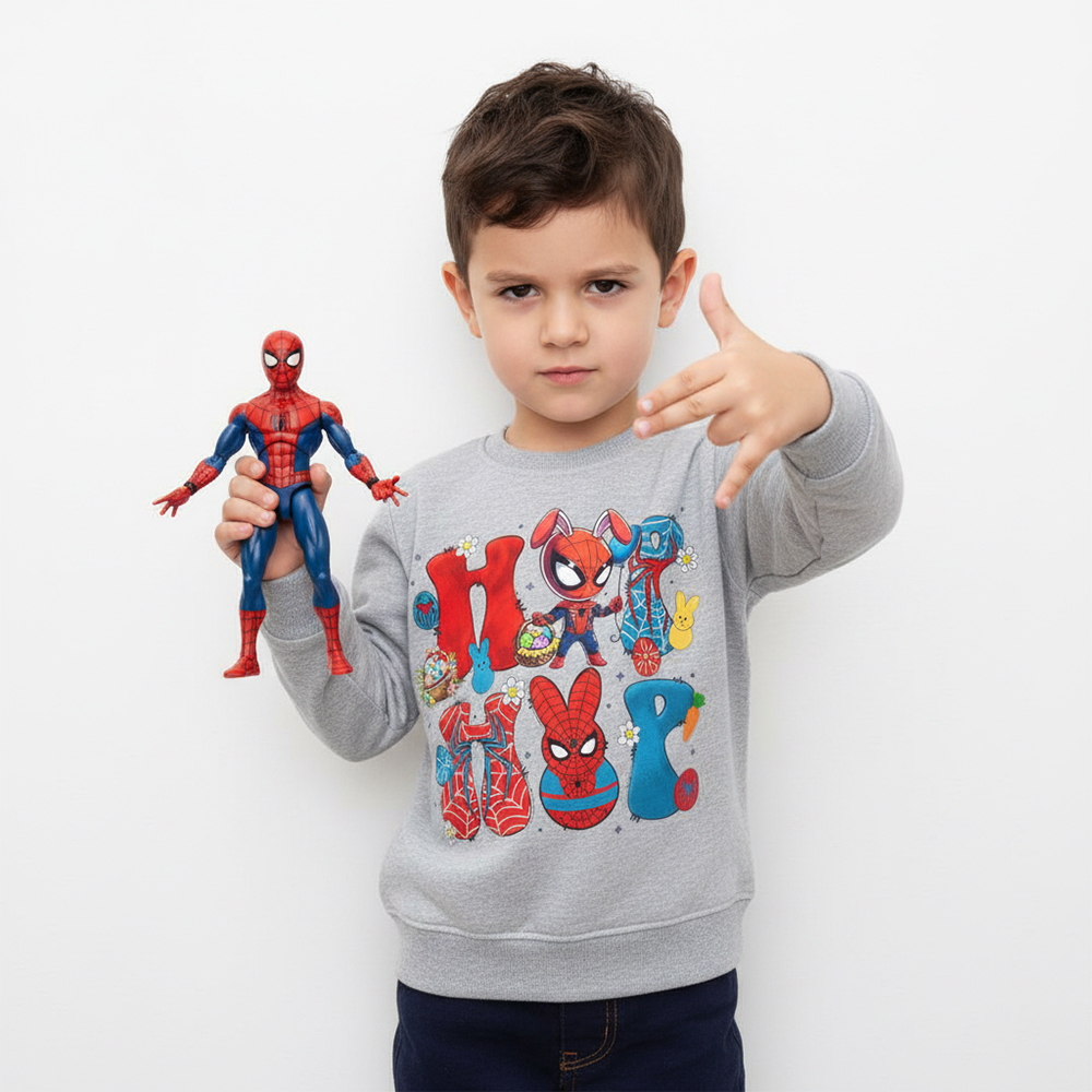 Cartoon Easter Bunny Kid's Sweatshirt